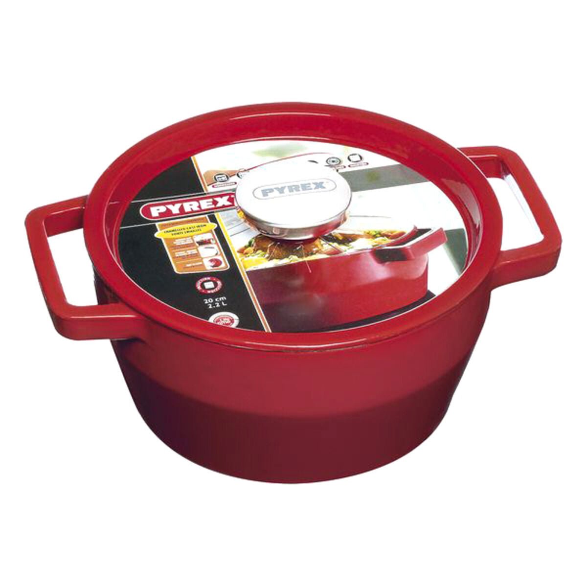 Casserole with lid Pyrex Slow Cook Cast Iron - WM24 Store